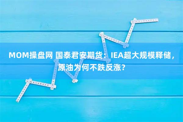 MOM操盘网 国泰君安期货：IEA超大规模释储，原油为何不跌反涨？
